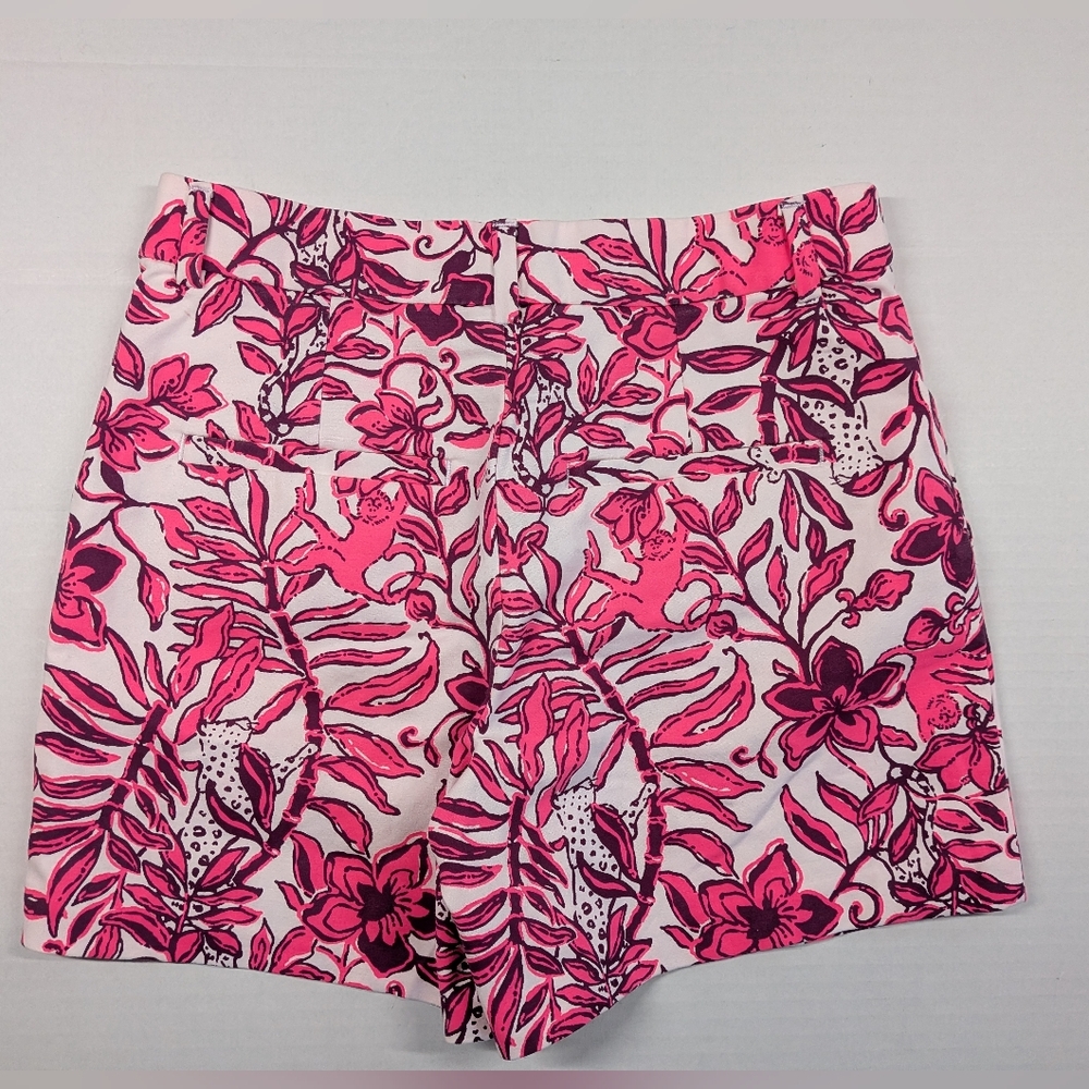 Lilly Pulitzer Gretchen High Rise Elderflower Shorts 5" - Picture 2 of 9